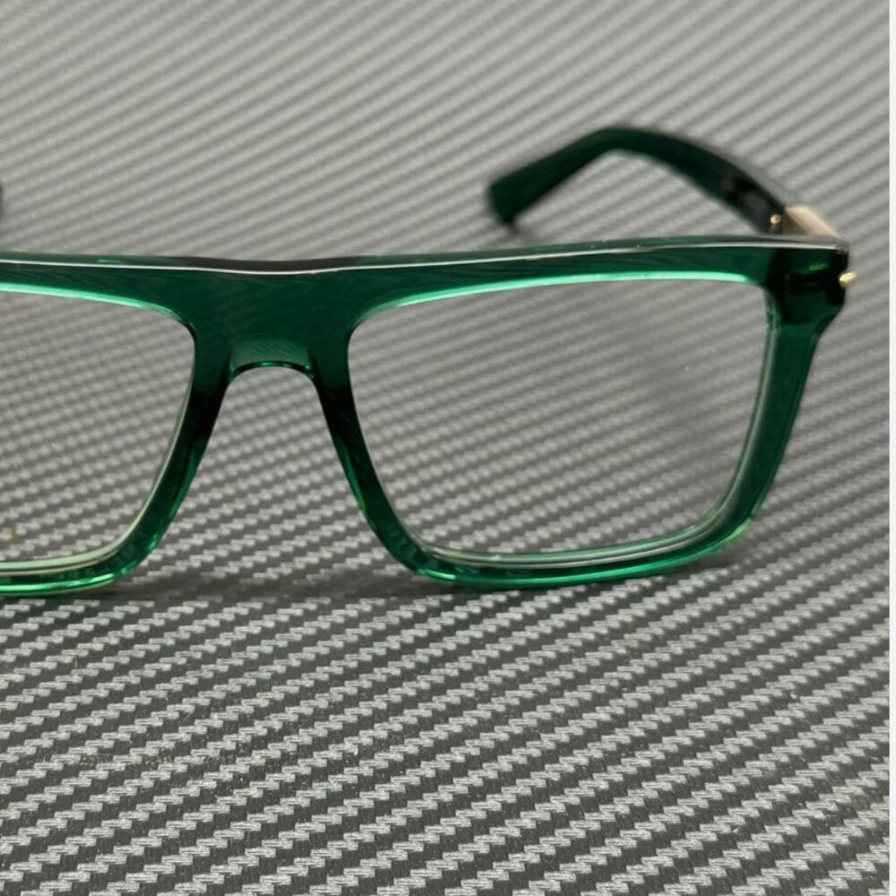 GUCCI Green Gold Unisex 56 mm Large Eyeglasses - Picture 2 of 5